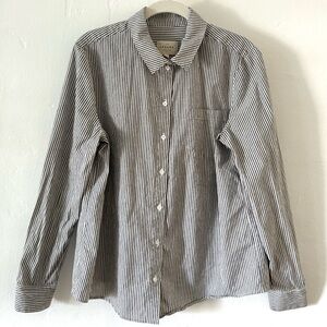 SEZANE-Blue Striped Women’s Shirt.